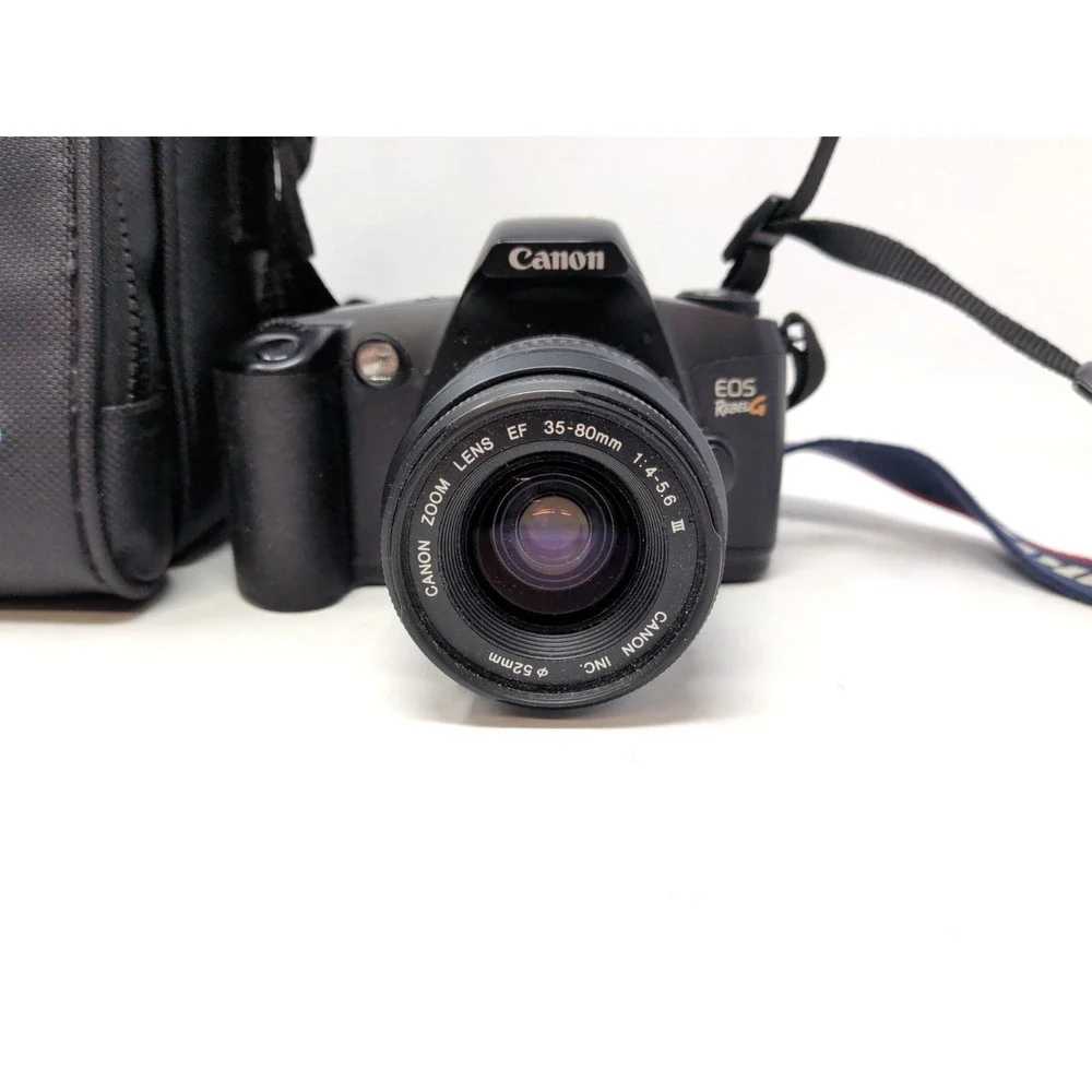 CANON EOS REBEL G SLR 35-80MM LENS TESTED AND WORKS WITH BAG (R7B017497)